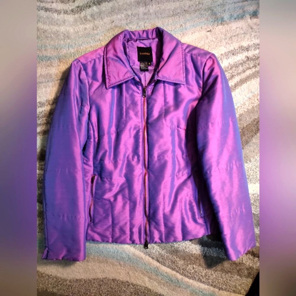 Vintage 90's purple iridescent women's jacket